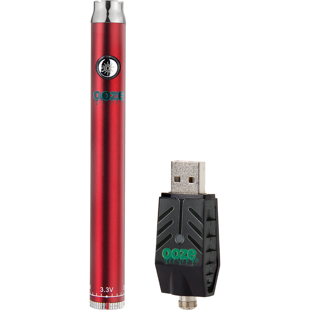Ooze Slim Twist Vape Battery (Red)