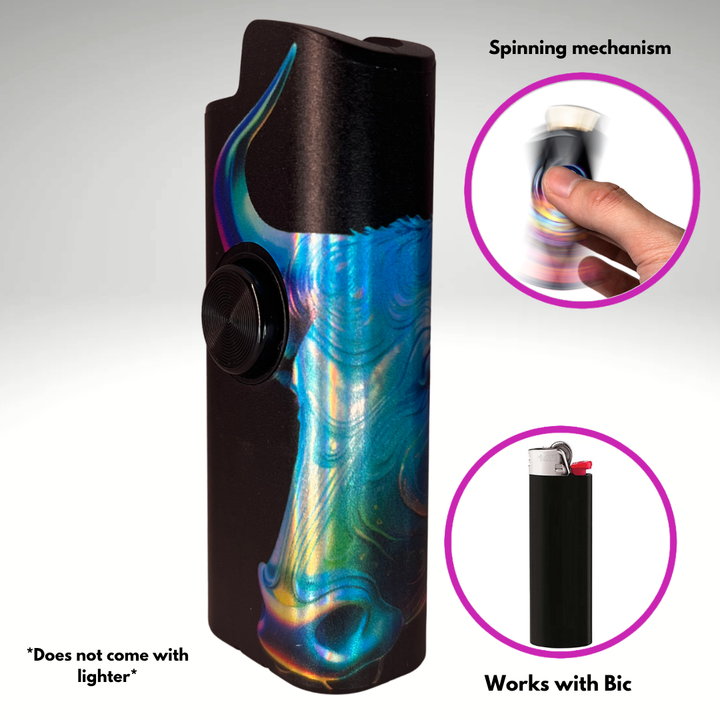 Fidget Spinner Lighter Case (Taurus)