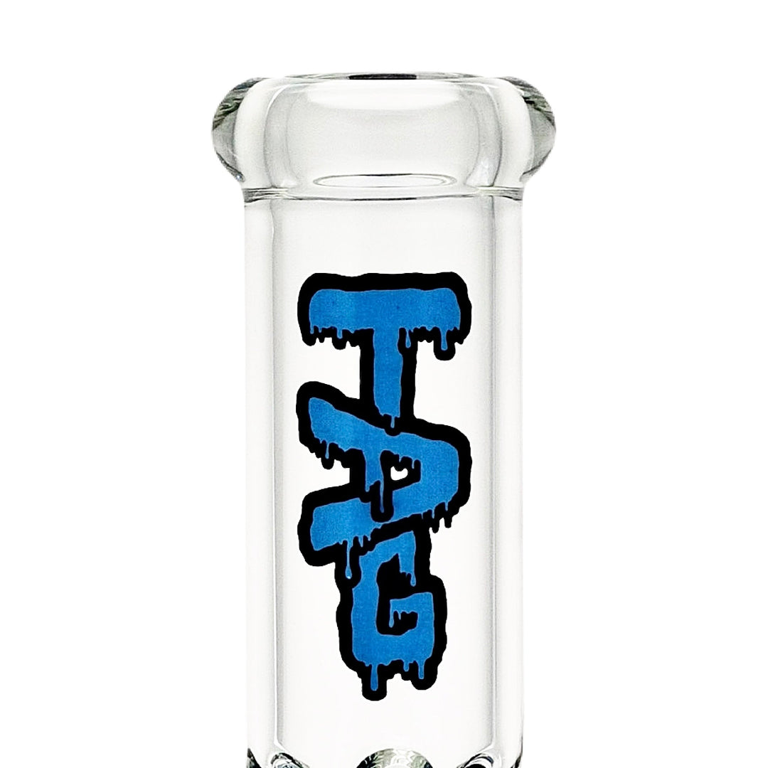 Thick Ass Glass Double Honeycomb Perc Straight Tube Water Pipe