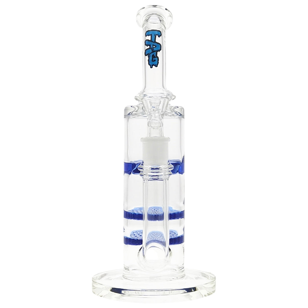 Thick Ass Glass Double Honeycomb Percolator Bong