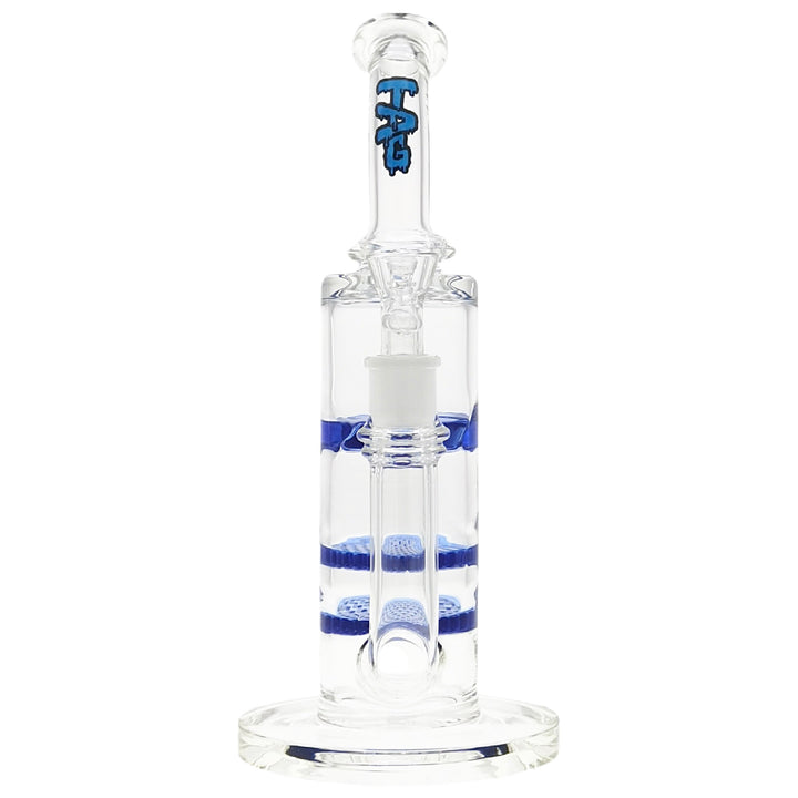 Thick Ass Glass Double Honeycomb Percolator Bong