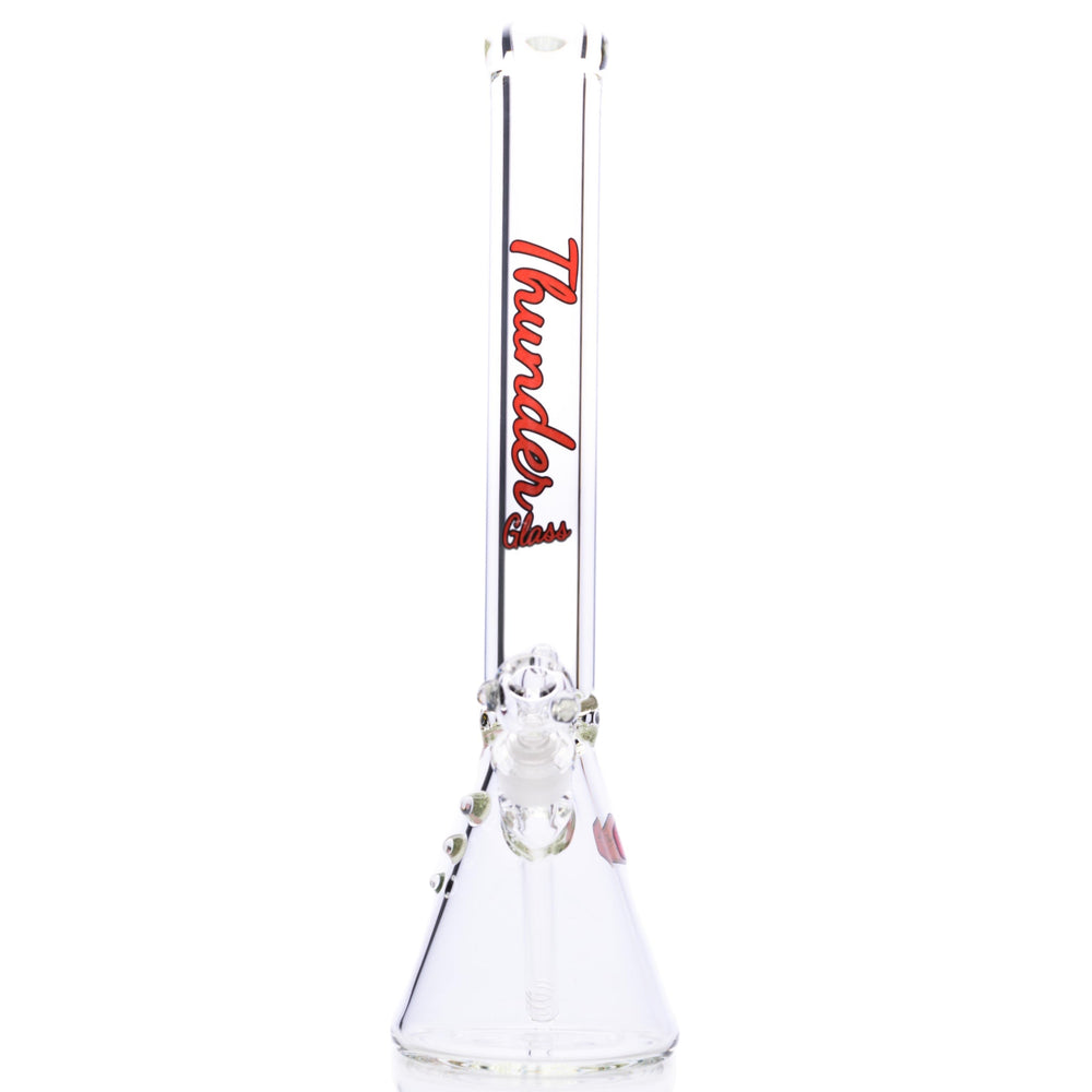 Thunder Glass Large Beaker Bong Sandy red