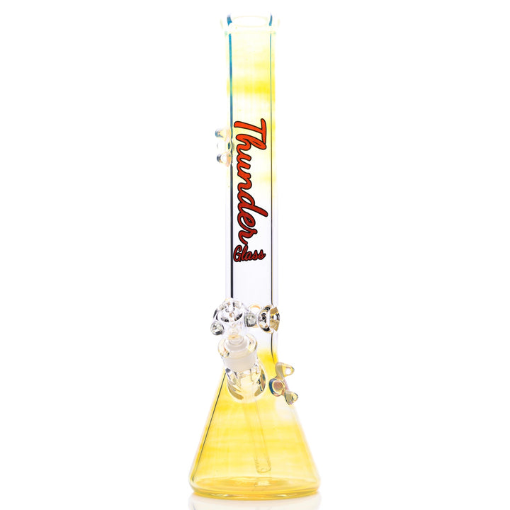 Thunder Glass Large Beaker Bong Sandy Red