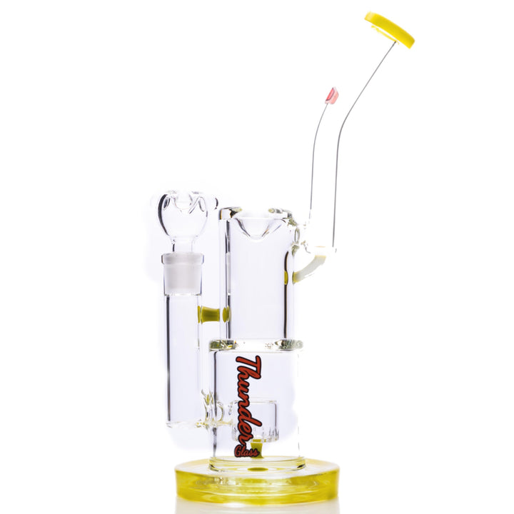 Thunder Glass Stacked Chamber Bong yellow