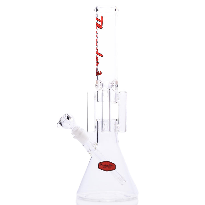 Thunder Glass Triple Arm Beaker Bong side