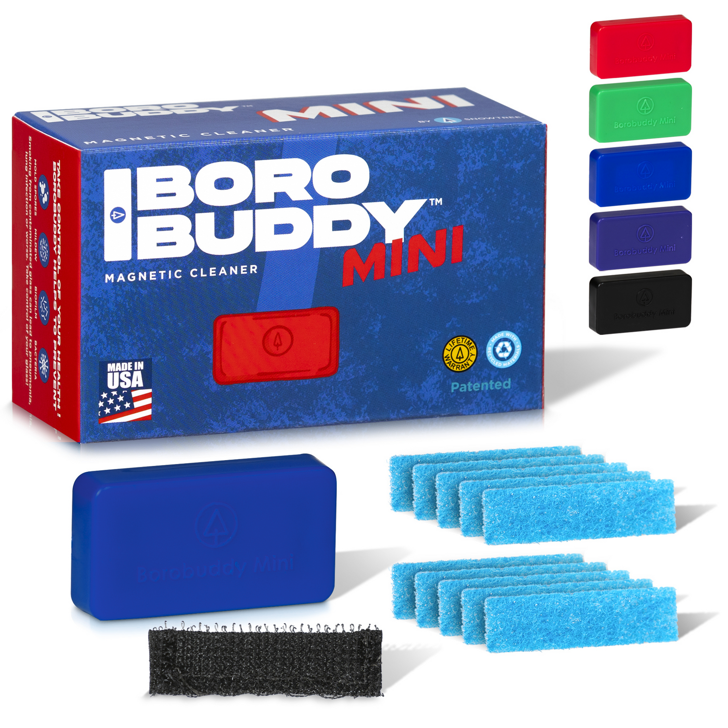 BoroBuddy Mini Magnetic Cleaner set blue