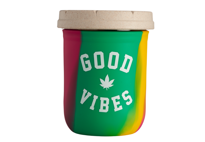 RE:STASH X Good Vibes Rasta Tie-Dye 16oz Jar
