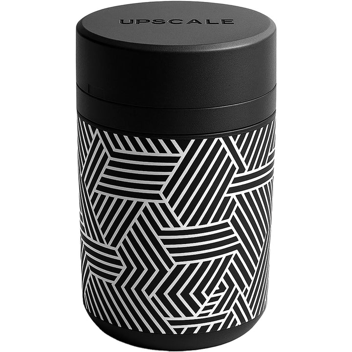 Upscale Storage Jar with built in Scale (Black/White)
