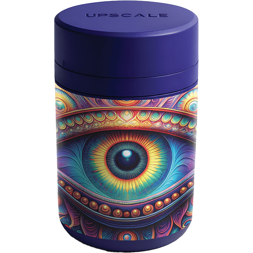 Upscale Storage Jar with built in Scale (Psychadelic Eye)