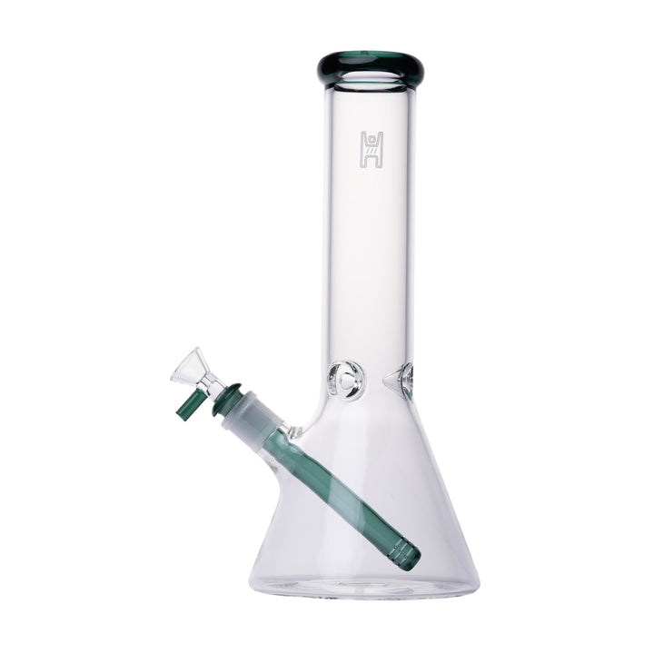 Human Grade 12" Beaker (Clear with Lake Green)