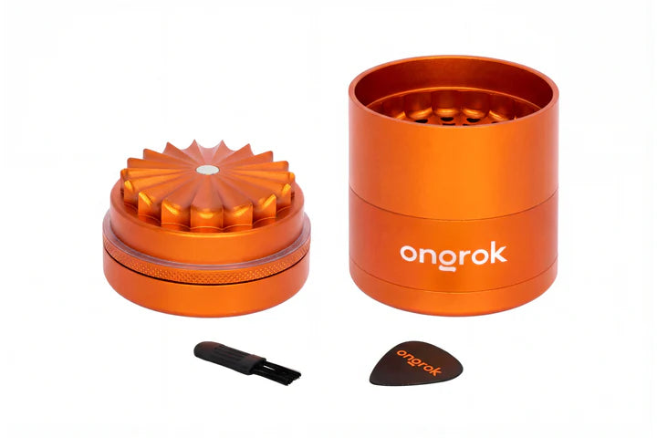 Ongrok 5-Piece Toothless Grinder 2.2" (Orange)