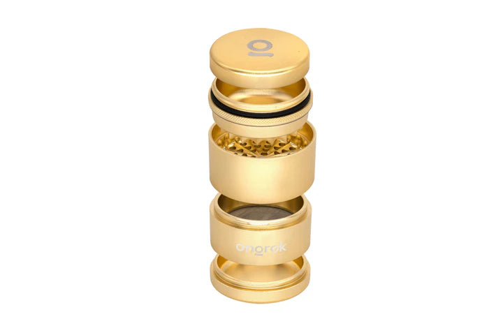 Ongrok 5-Piece Toothless Grinder 2.2" (Gold)