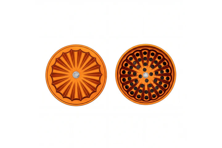 Ongrok 5-Piece Toothless Grinder 2.2" (Orange)