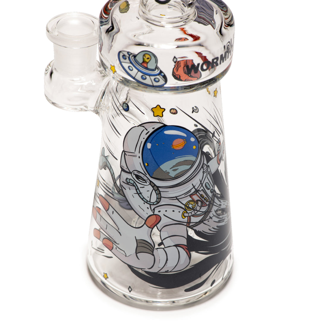 Wormhole Glass Spaghettification 6″ Dab Rig (Clear)