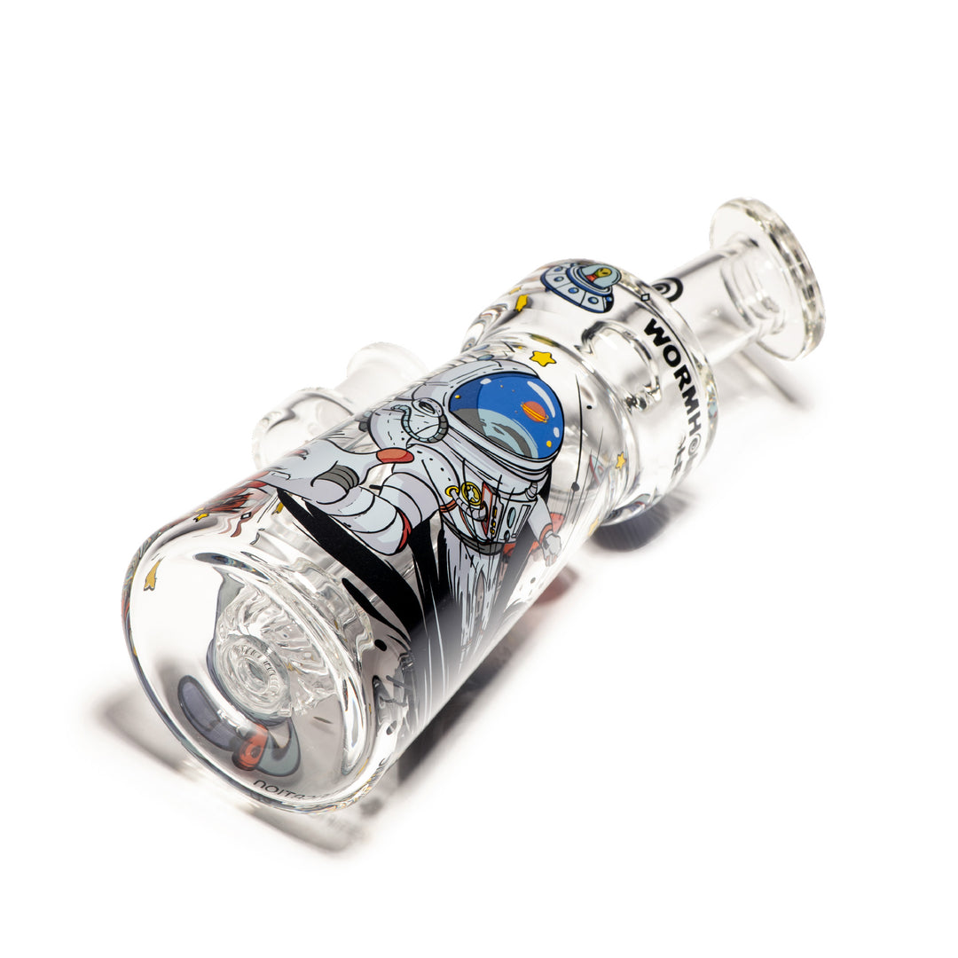 Wormhole Glass Spaghettification 6″ Dab Rig (Clear)