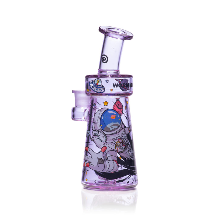 Wormhole Glass Spaghettification 6″ Dab Rig (Purple)