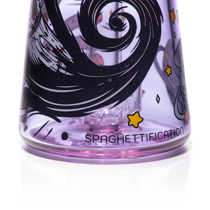 Wormhole Glass Spaghettification 6″ Dab Rig (Purple)