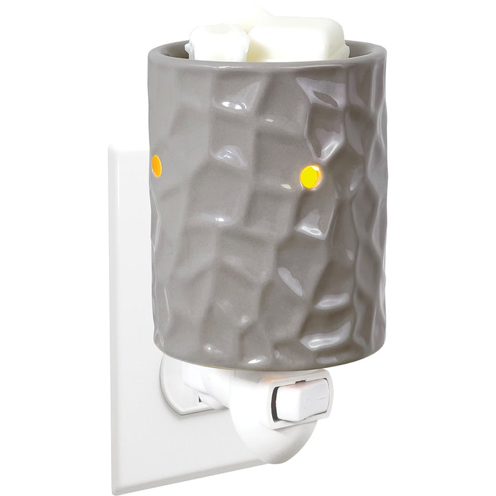 Sepia Creased Ceramic Wax Melt Warmer Plug-in