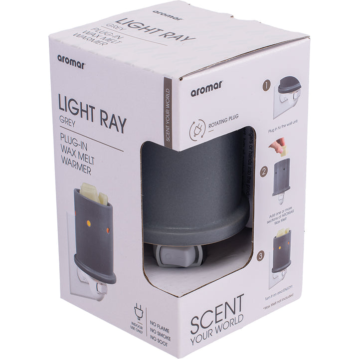 Grey Light Ray Ceramic Wax Melt Warmer Plug-in