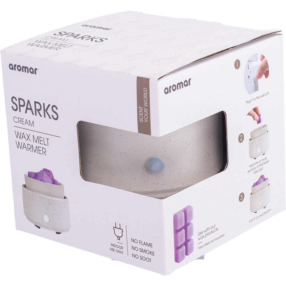 Cream Sparks Ceramic Wax Melt Warmer Electric