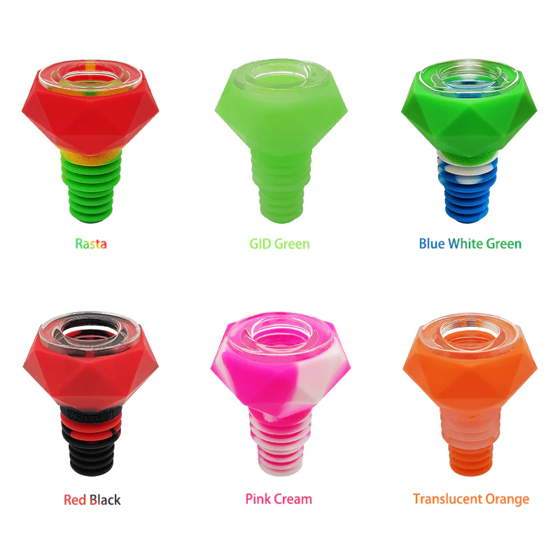 Waxmaid 14mm & 18mm Silicone Glass Bowl (Various Colors)