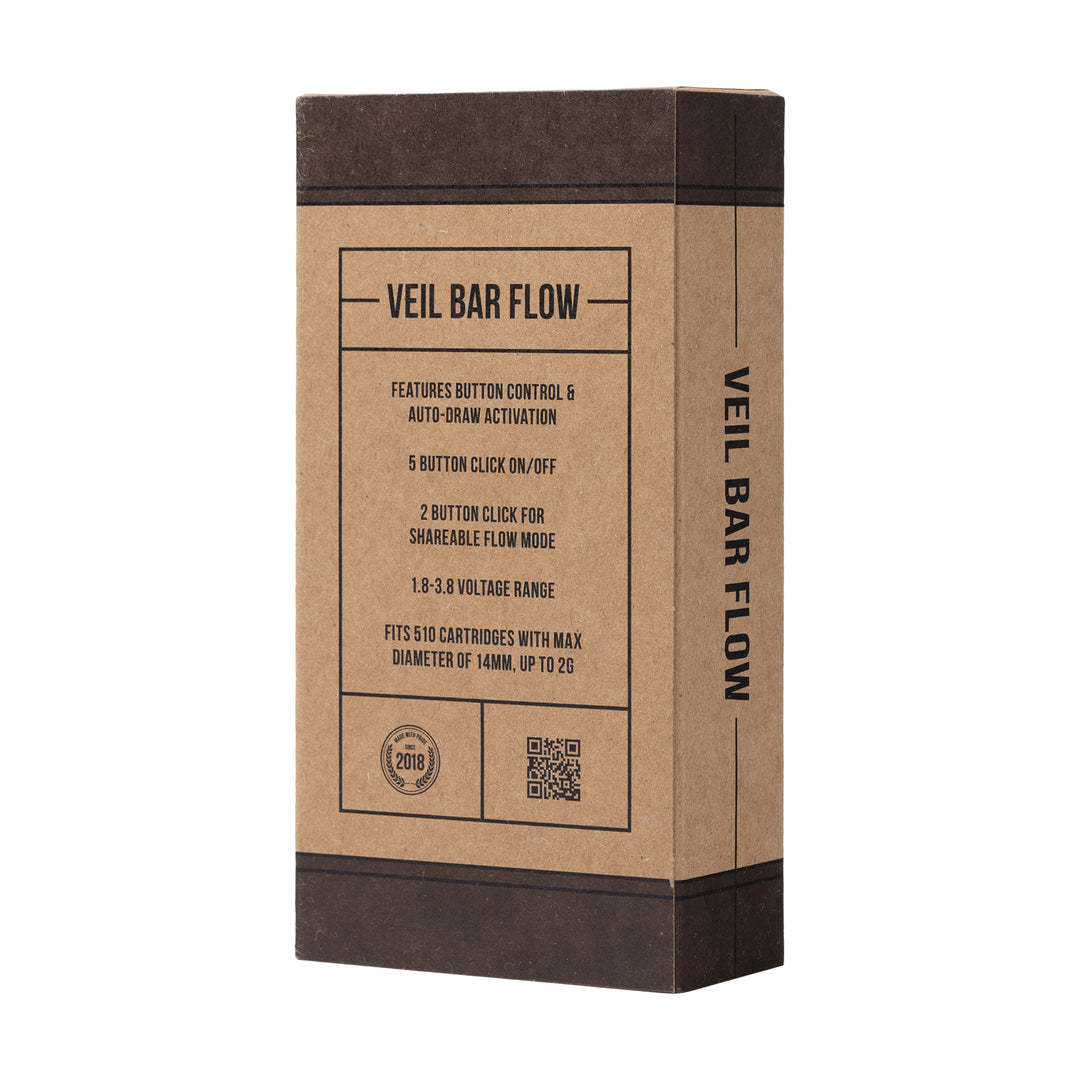 Cartisan Veil Bar Flow 510 Vaporizer (Obsidian)