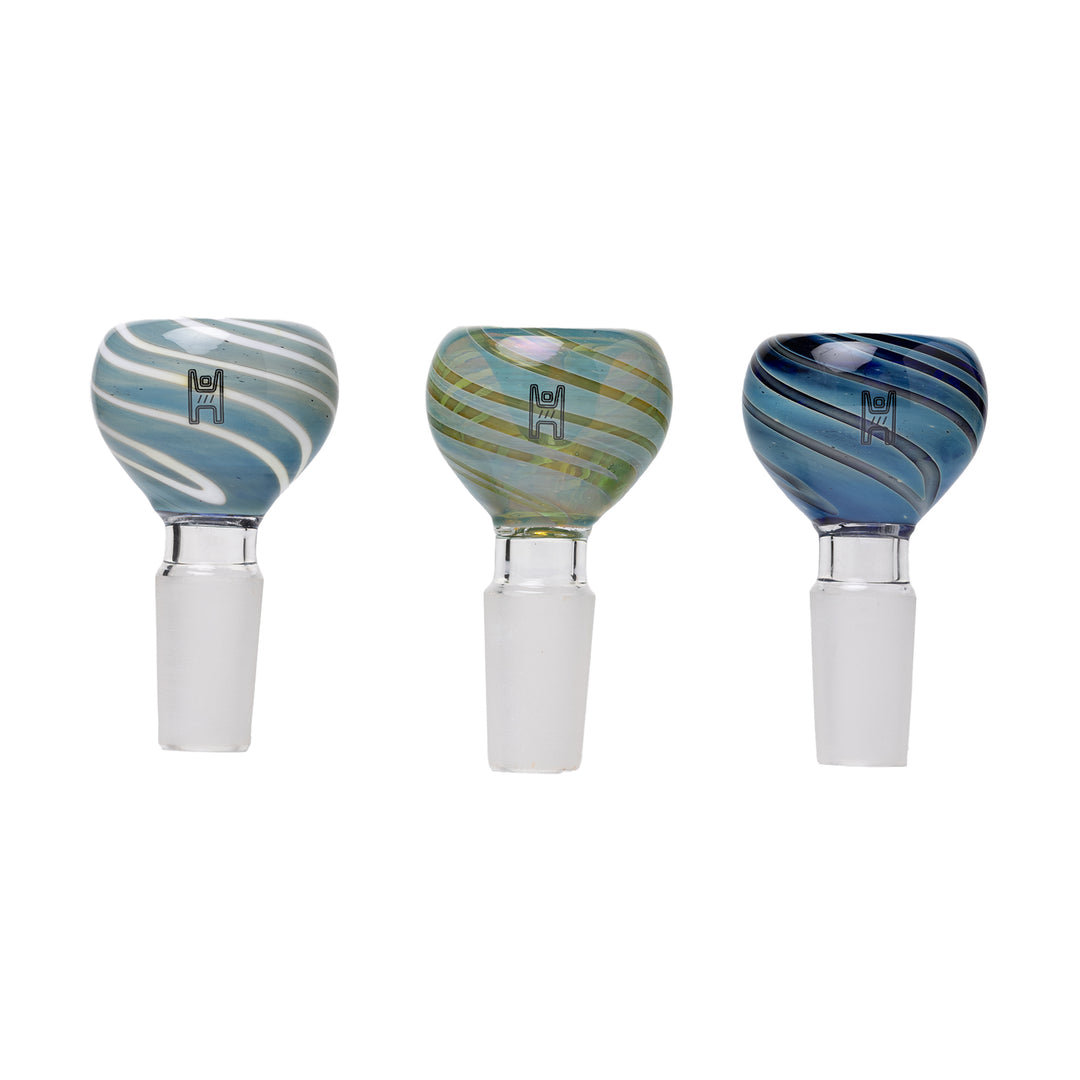 Human Grade 3-Pack Color Swirl Bowls (14mm)