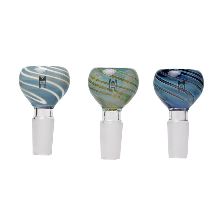 Human Grade 3-Pack Color Swirl Bowls (14mm)