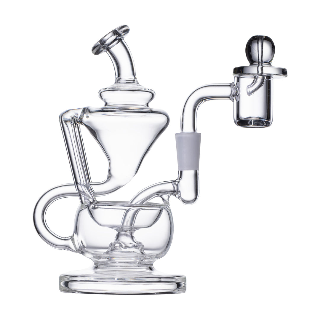 Human Grade 5" Recycler Dab Rig (Clear)