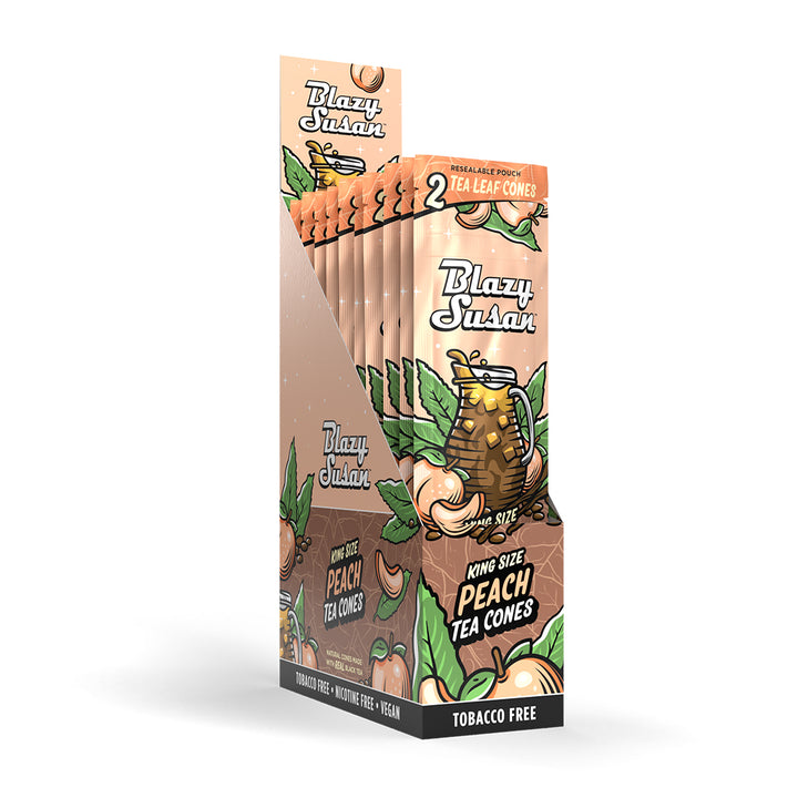 Blazy Susan Peach King Size Cones (20 Cones)