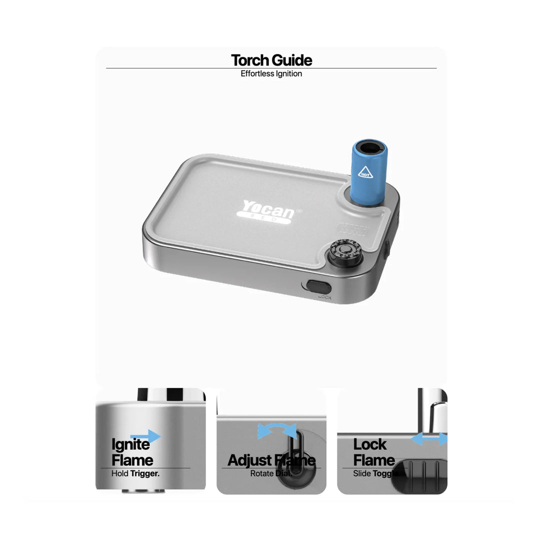 Yocan Red Slate Torch Tray (Silver)
