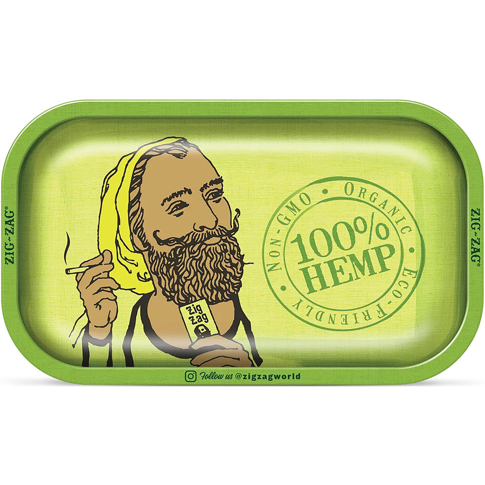 Zig Zag Rolling Tray Green