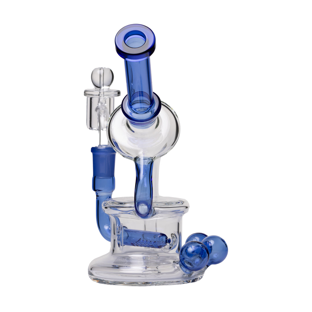 Human Grade 7.5" Recycler Triple Marble (Blue)