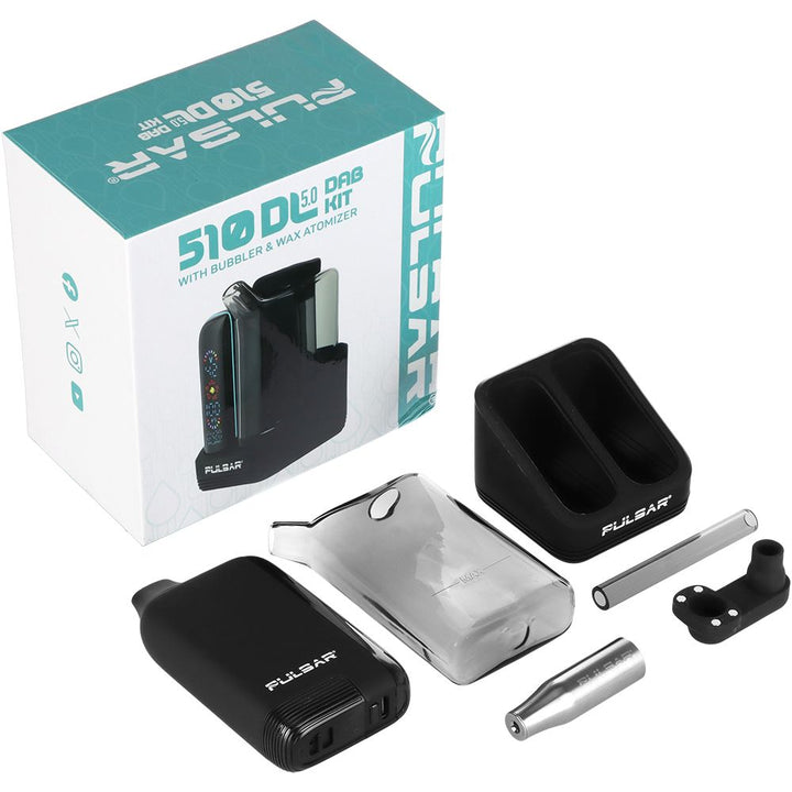 Pulsar DL 5.0 Bubbler Dab Kit with Wax Atomizer - 1000mAh / Black