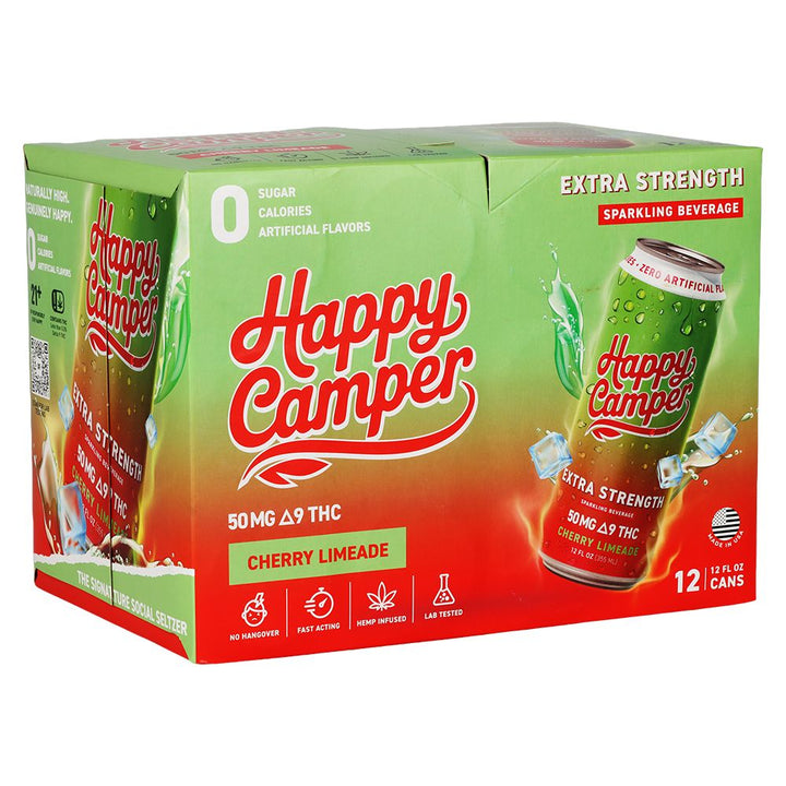 Happy Camper D9 THC Sparkling Beverage | 50mg | (12ct Case)