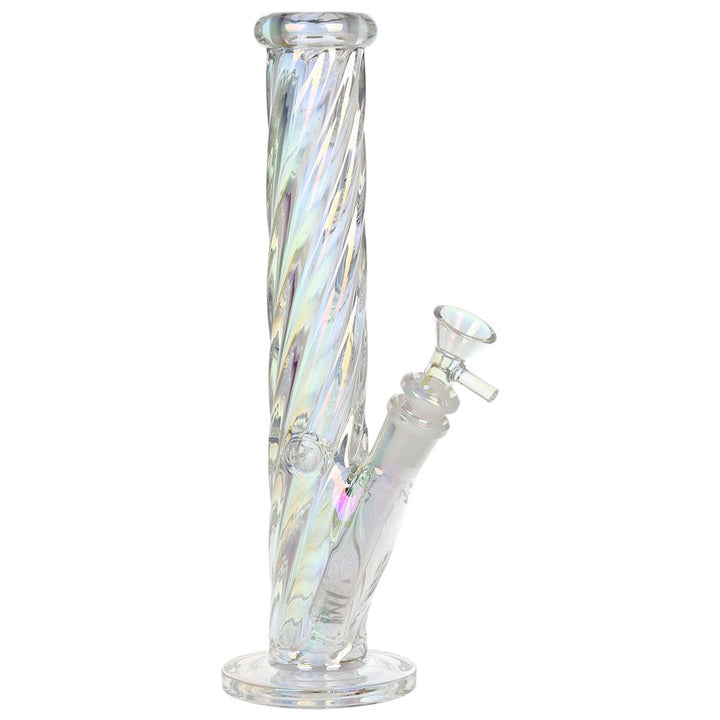 SeshGear Twist Straight Tube Glass Water Pipe