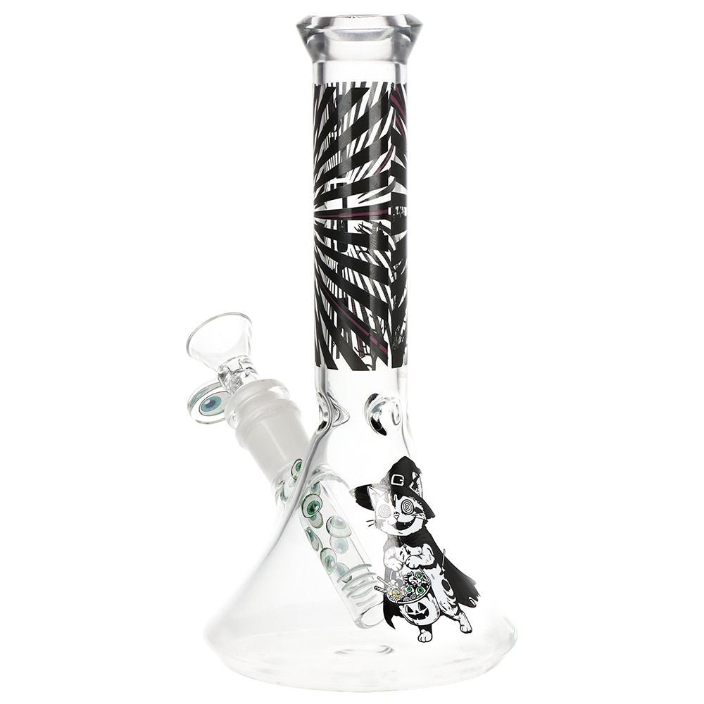 Pulsar Scary Kitty Beaker Glass Water Pipe