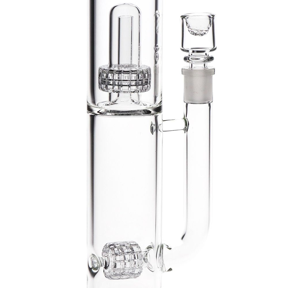 Pulsar Kink Neck Double Chamber Chugger Glass Water Pipe