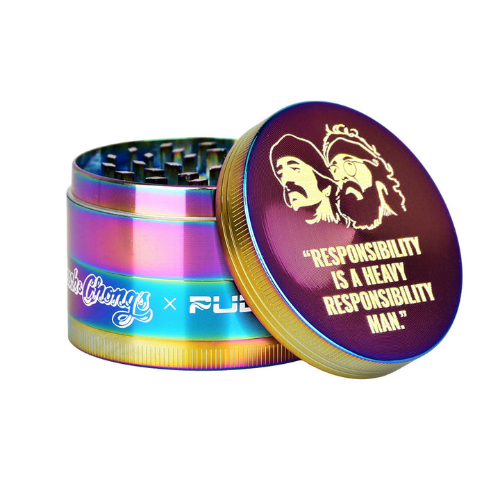 Cheech & Chong's™ x Pulsar Rainbow Metal Grinder (4 Piece)