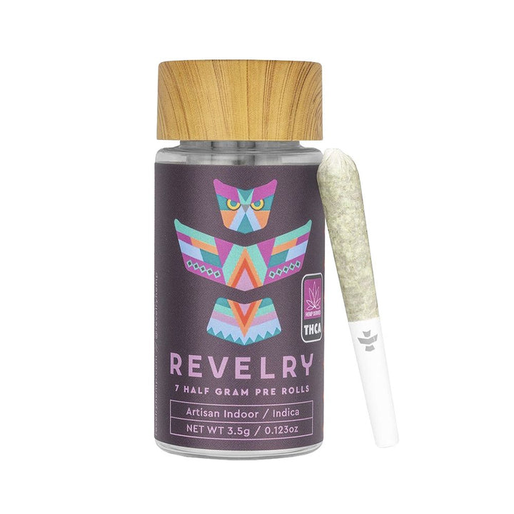Revelry Premium Indoor THCA Pre-Rolls | 0.5g (7 Pack)