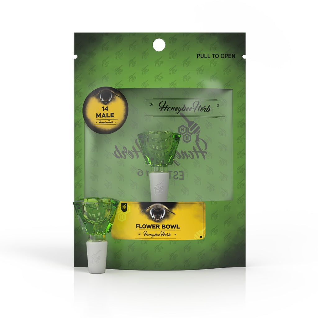 Hexagon Glass Flower Bowl