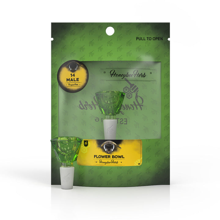 Hexagon Glass Flower Bowl