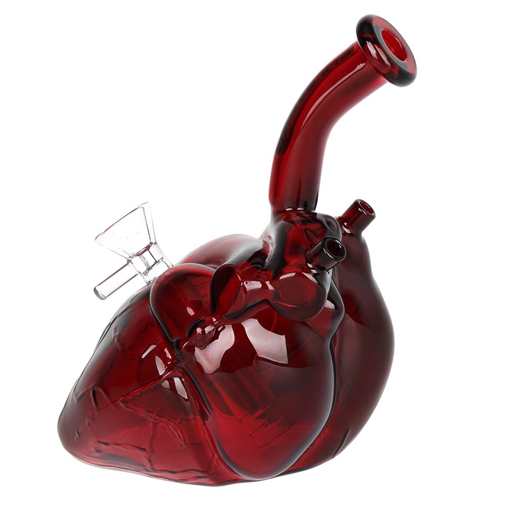 Be Still My Heart Glass Water Pipe