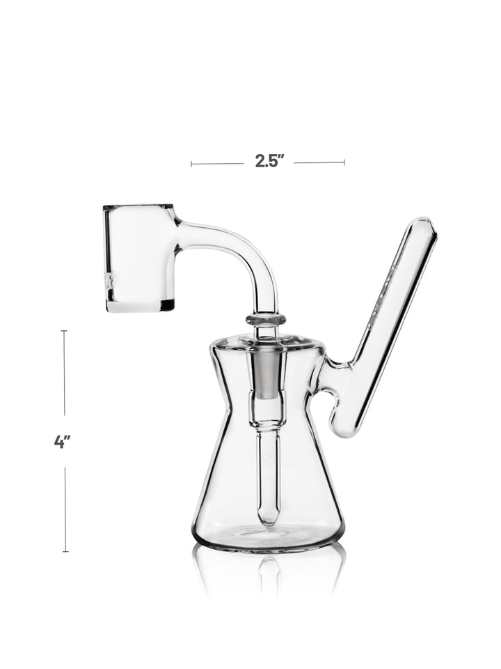 GRAV® Hourglass Pocket Bubbler Rig (Clear)