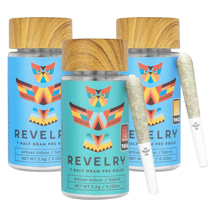 Revelry Premium Indoor THCA Pre-Rolls | 0.5g (7 Pack)