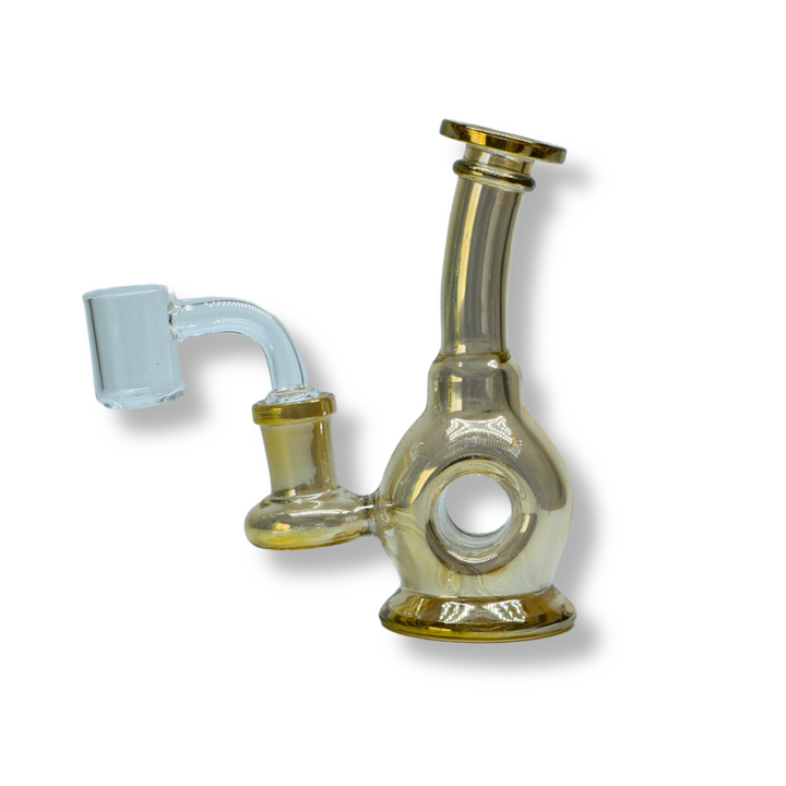 'Donut Hole' Mini Dab Rig (Gold)