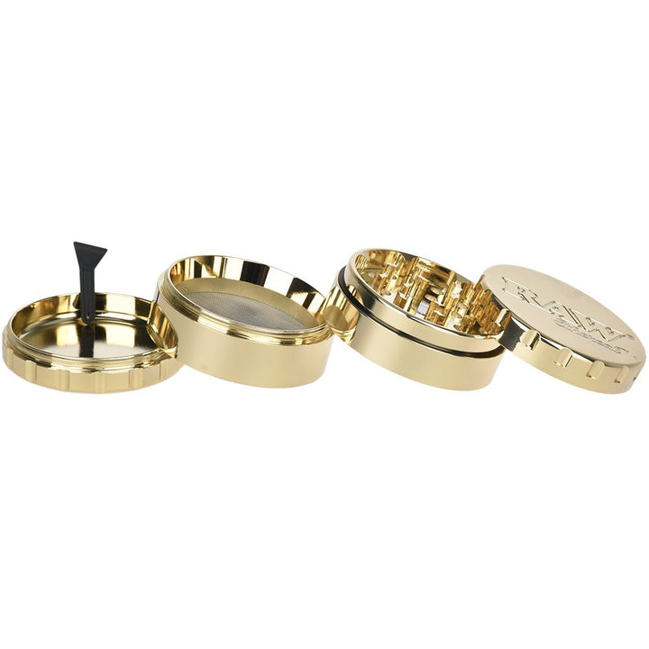 RAW Ethereal Gold-Plated Stainless Steel Grinder - 4pc / 2.25"