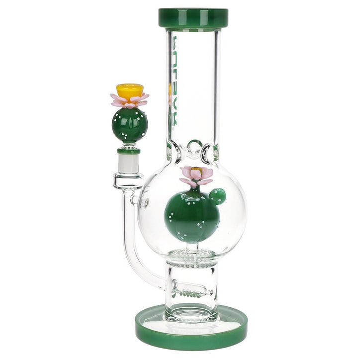 Pulsar Peyote Bloom Bubble Base Glass Water Pipe