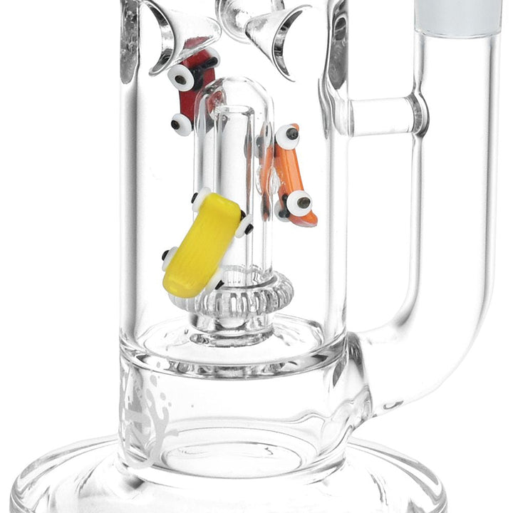 Skate or Die Straight Tube Glass Water Pipe