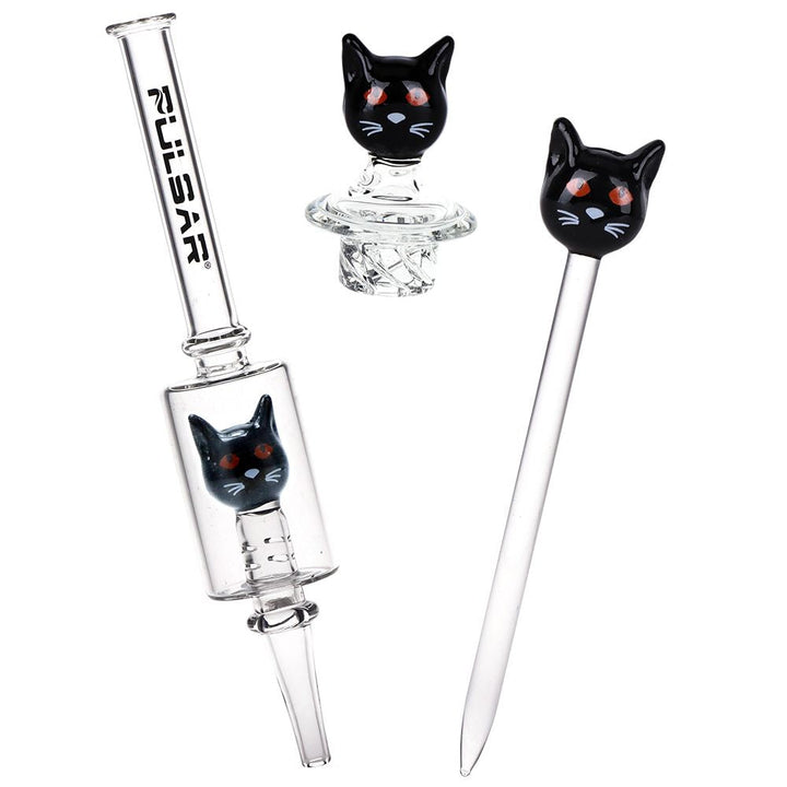 Pulsar Superstitious Kitty Glass Dab Rig Set